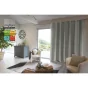 Rideau luxe baie vitrée occultant + isolant polaire L280 x H260 cm Inuit Gris clair