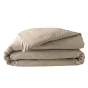 Pack parure en percale 78 fils 240 x 220 cm + DH 140x190 Sable
