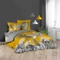Pack parure de couette 240 x 220 cm Isibelle + drap housse 140 x 190 x 30 Blanc