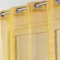 Panneau a oeillets 140 x 280 cm voile sable imprime metallise lineor Jaune/or