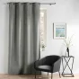 Rideau tamisant 135 x 260 cm velours uni Novana Anthracite