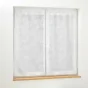 Paire droite passants 2 x 60 x 120 cm voile tisse applique karla Blanc