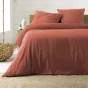 Parure de lit 260 x 240 cm double gaze coton uni 57 fils Angelia