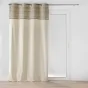 Rideau a oeillets 140 x 240 cm poly coton + top jacquard Camalia