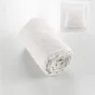 Drap housse flanelle chaude 180 x 200 cm Bonnet 30 cm  + 2 taies 63 x 63 Blanc