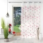 Panneau a oeillets 140 x 280 cm voile sable brode hoops Rouge