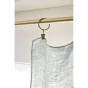 Lot de 2 rideaux ajustables en lin lavé avec 8 anneaux pince 140 x 270 cm Eucalyptus