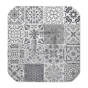 Lot de 3 Galettes 4 rabats 36 x 36 x 3.5 cm polyester persane Gris