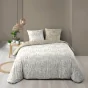 Parure de couette réversible + 240 x 220 cm coton 57 fils + 2 taies Malia