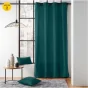 Lot de 2 Rideaux a oeillets 135 x 260 cm coton recyclé Twily Emeraude