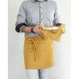 Tablier gaze de coton 45 x 80 cm gaia safran Jaune