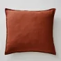 Taie d'Oreiller 60 x 60 cm - Lin Lavé Soline Paprika (Lin français)