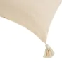 Coussin dehous. compr. pompon 45x45 cm coton/polyester imp metal. majestia des p Sans