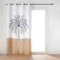 Rideau a oeillets 140 x 240 cm en gaze de coton imprime Oasia