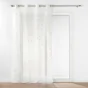 Voilage a oeillets 140 x 240 cm voile sablé  imprimé metallisé Flessia Or