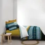 Pack housse de couette 220x240 cm Daria + drap housse 140x190x30 Jaune