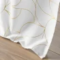 Rideau a oeillets 140 x 260 cm polyester imprime metallisé Louxor Blanc