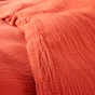 Housse de Couette 140 x 200 cm + 1 Taie "Avy" en Gaze de Coton Orange