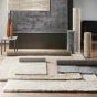 Tapis rectangle 120 x 170 cm shaggy uni tango Naturel