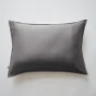 Taie d'oreiller 50 x 70 cm satin de bambou Salomé Anthracite