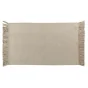 Tapis rectangle a franges 50 x 80 cm coton/polyester tisse pietro Sans