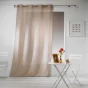 Panneau a oeillets 140 x 280 cm effet lin tisse haltona Noisette