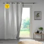 Lot de 2 rideaux isolant phonique thermique occultant 140 x 260 cm Darko blanc