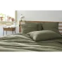 Taie d'oreiller gaze de coton tissée 60 x 60 cm gaïa mix Romarin