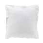 Lot de 2 Taies d'oreiller 63 x 63 cm en percale uni 78 fils Blanc