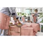 Nappe rectangle 150 x 250 cm Gaze de coton Rose pêche