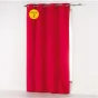 Lot de 2 Rideaux uni 140x 260 cm Absolu en microfibre Rouge