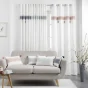 Rideau tamisant 140 x 240 cm 100% coton brodé  Amaya Vert