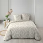 Parure de couette réversible + 260 x 240 cm coton 57 fils + 2 taies Mareva