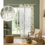 Rideau a oeillets 140 x 260 cm polyester/lin imprime palmea  des. place Vert