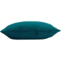 Coussin déhoussable 50 x 50 cm velours cotelé uni casual Pétrole