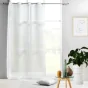 Panneau a oeillets 140 x 240 cm voile sable imprime linea Sans