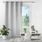 Rideau a oeillets 140 x 260 cm jacquard chenille Mariella Gris