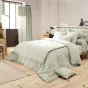 Bout de lit gaze de coton 90 x 220 cm Vert d'eau