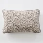 coussin déhoussable avec passepoil 40 x 60 cm gaze de coton imprimée léonie