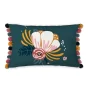 Coussin déhoussable avec pompons 30 x 50 cm Champetre