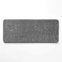 Tapis de bain 50 x 120 cm microfibre unie relief ricochet Anthracite