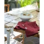 Lot de 3 serviettes gaze de coton 40 x 40 cm gaia lie de vin Bordeaux
