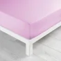 Lot de 2 draps Housse Queen size 160 x 200 x 30 cm Coton 57 fils Rose