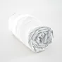 Drap housse king size 180 x 200 cm satin de bambou Salomé Blanc