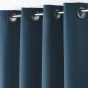 Rideau à oeillets 140 x 260 cm Polyester Essentiel Bleu marine