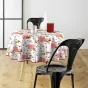 Nappe ronde (0) 160 cm pvc imprime cerise Sans