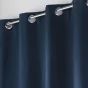 Rideau à œillets 140 x 180 cm 100% occultant thermique - Modèle Crépuscule Bleu