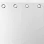 Rideau a oeillets double face 140 x 260 cm 100% occultant/satiné Obscure Blanc