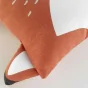 Coussin compresse 40 x 40 cm coton imprime roxy des. place Sans