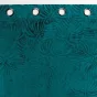 Rideau occutant 140 x 240 cm en velours relief Analia Pétrole